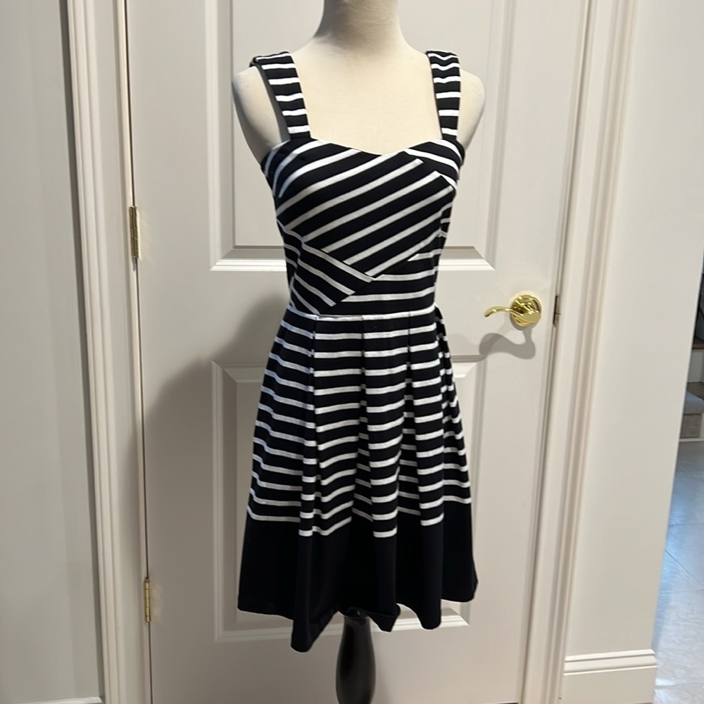 Band of Outsiders Black & White  Striped Sundress. 1 (small)